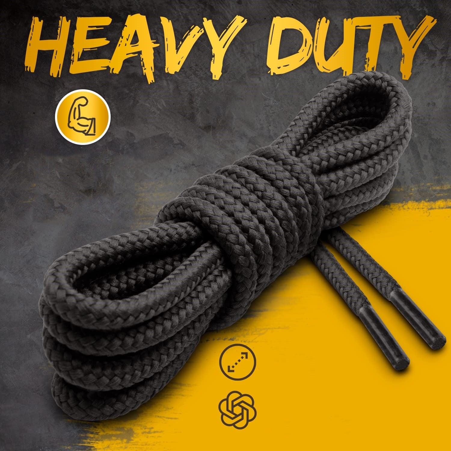 Outdoor Work And Hiking Boots Shoelaces